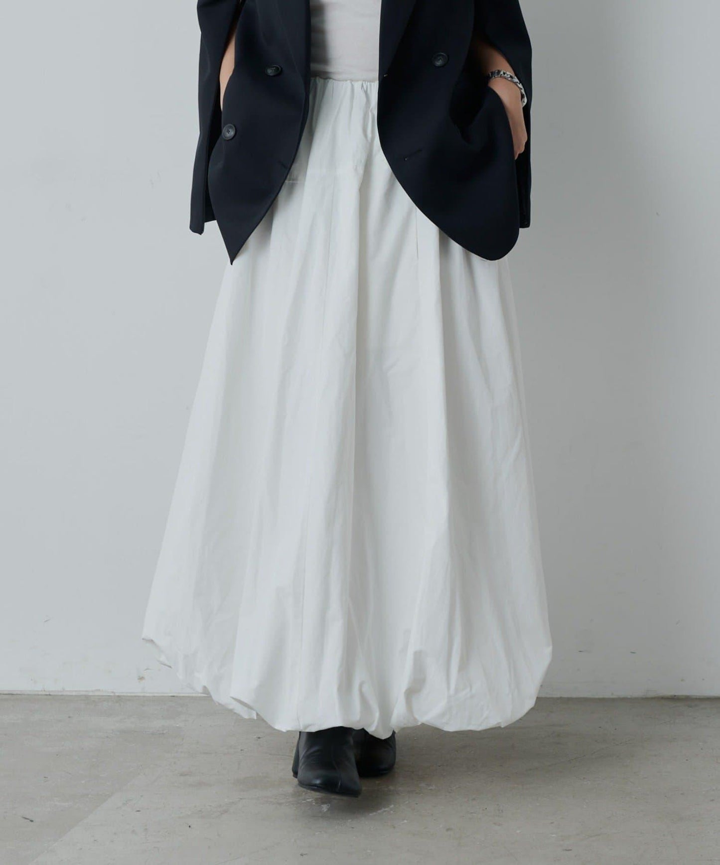 尼龍抽褶泡泡裙