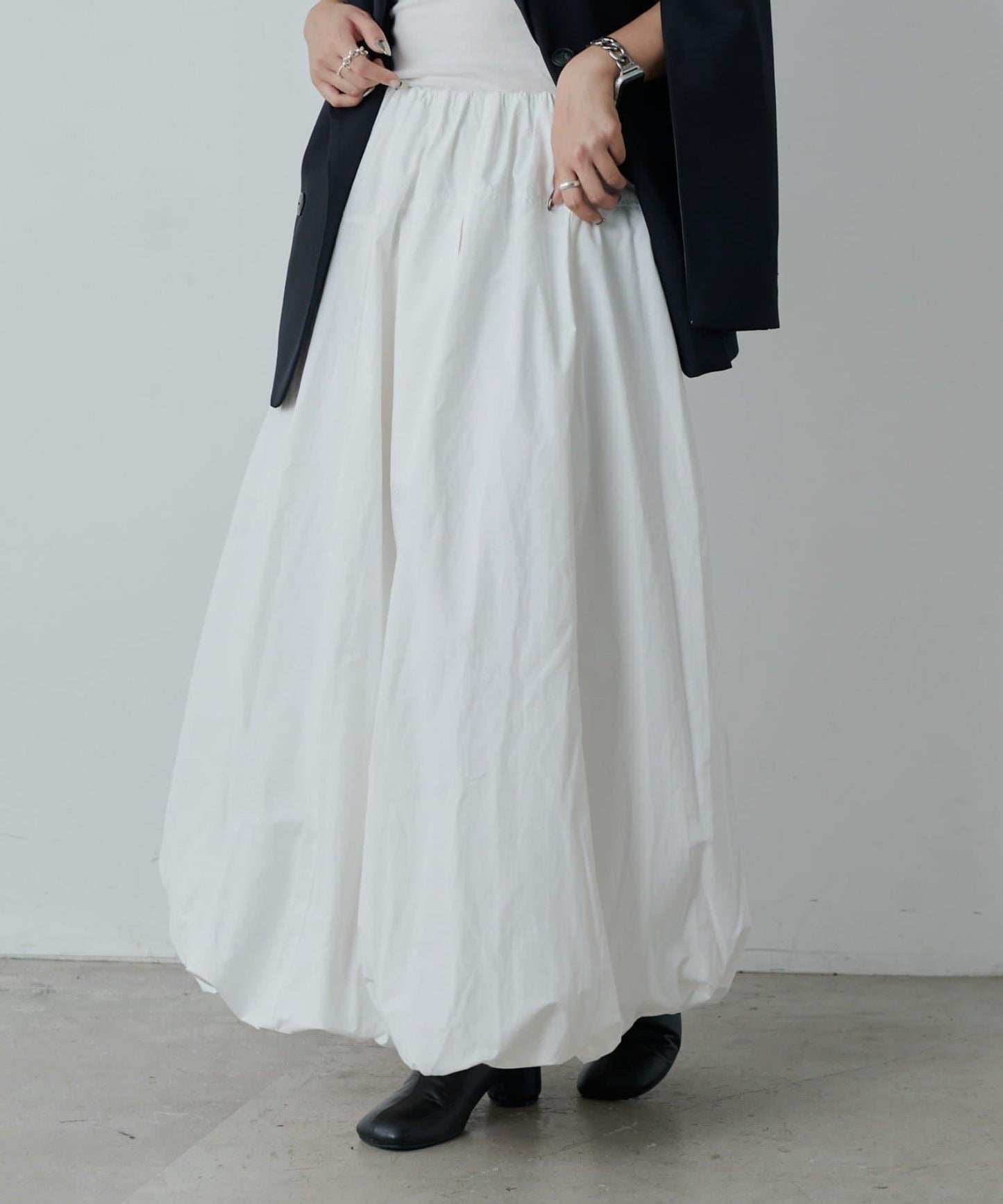 尼龍抽褶泡泡裙