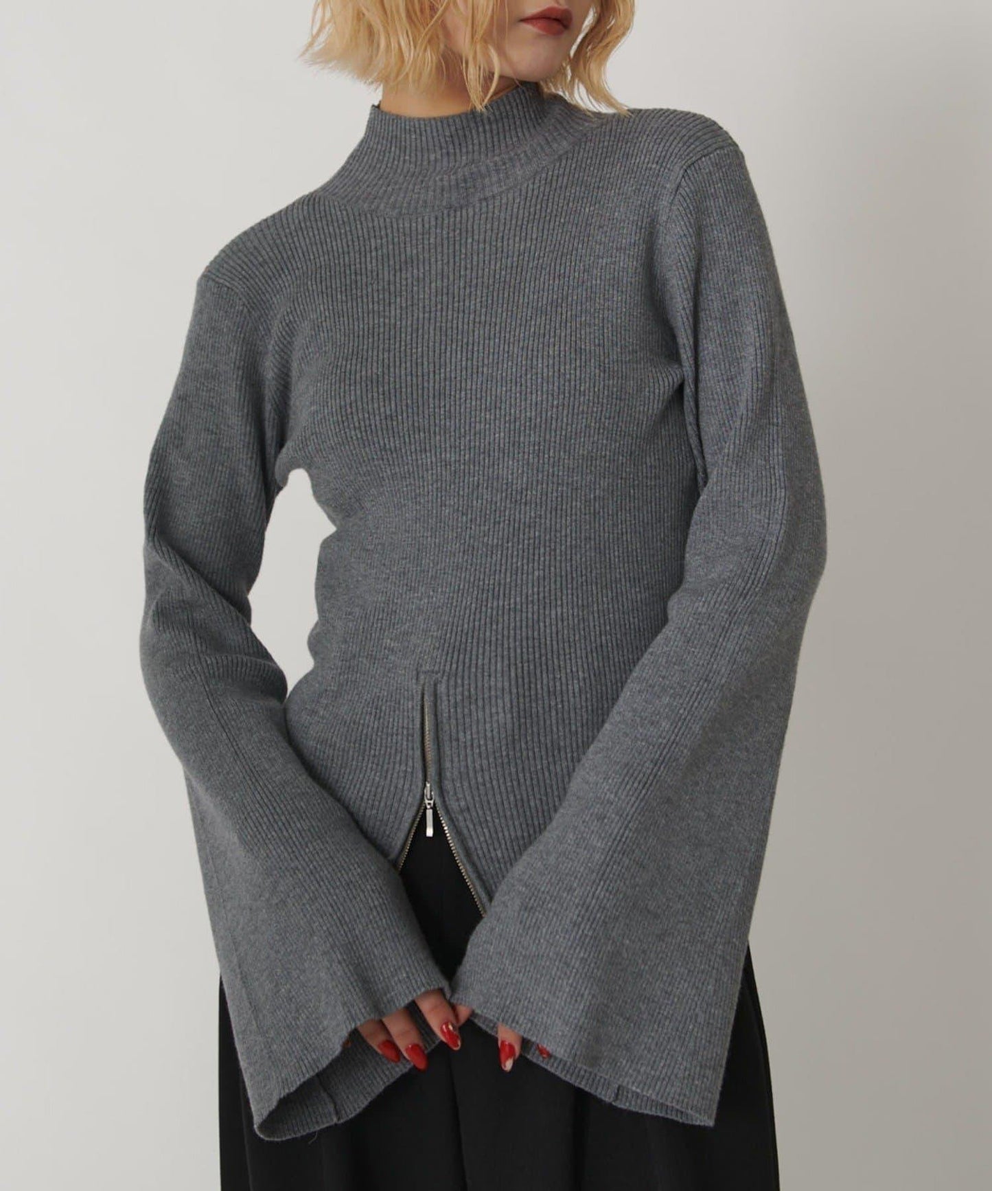 2WAY喇叭袖針織衫