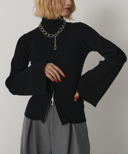 2WAY喇叭袖針織衫