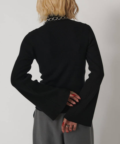 2WAY喇叭袖針織衫