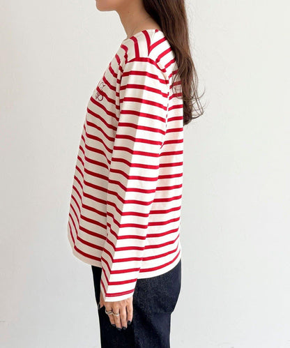 簡約條紋長袖T恤