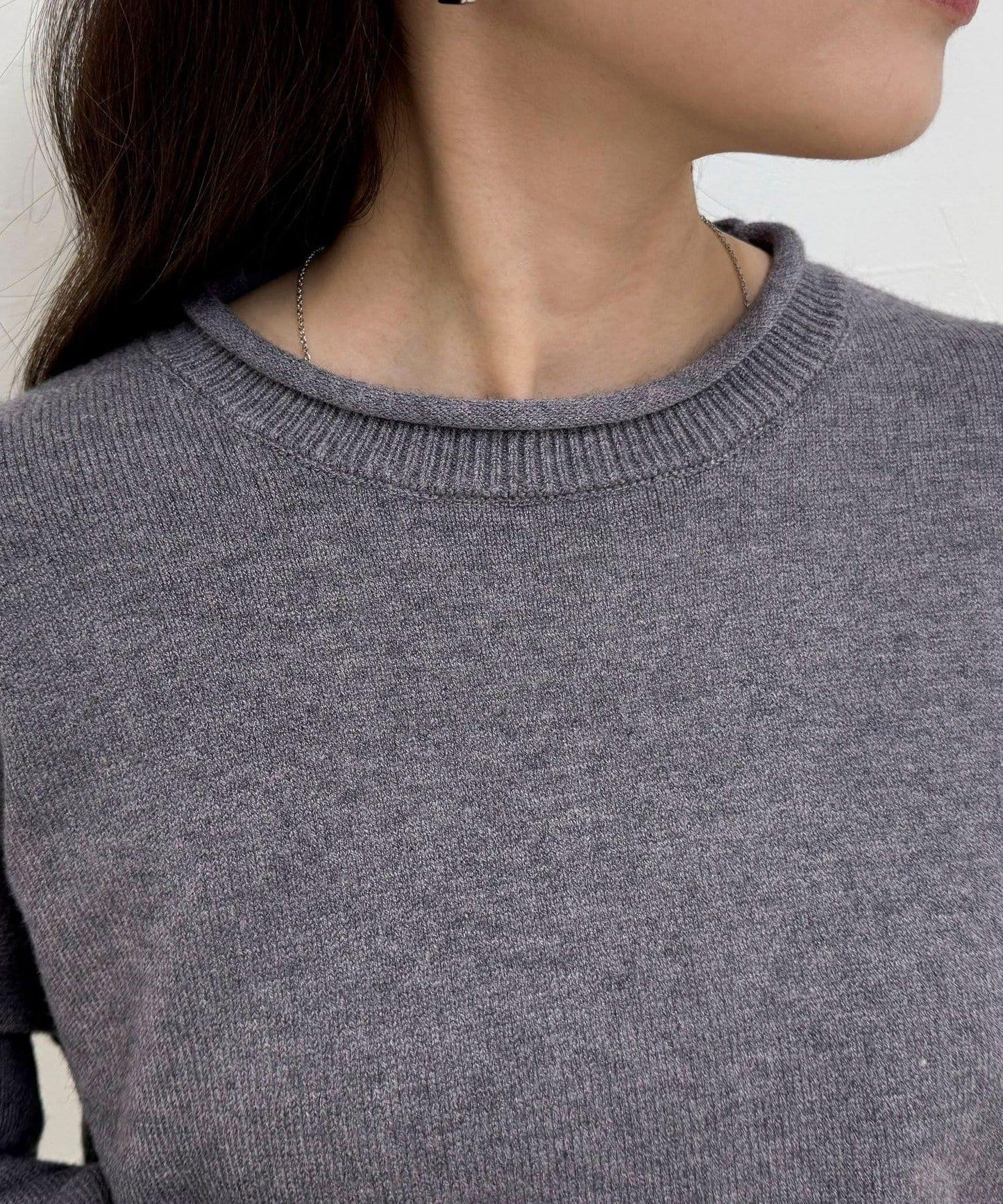 愛心縫線針織套頭衫