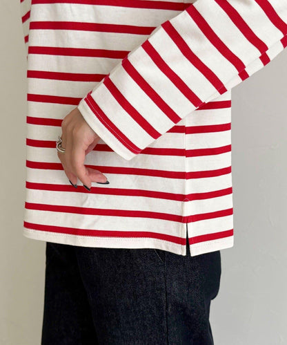 簡約條紋長袖T恤