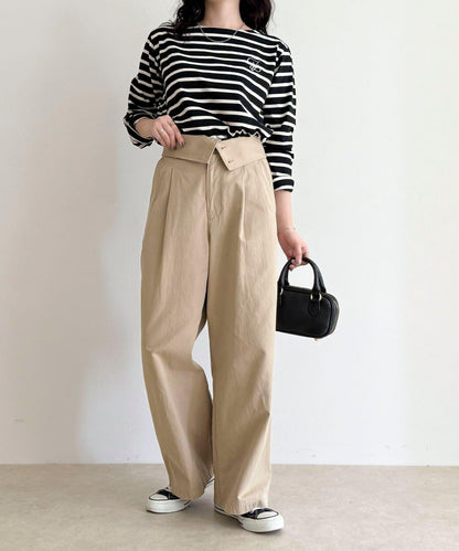 簡約條紋長袖T恤