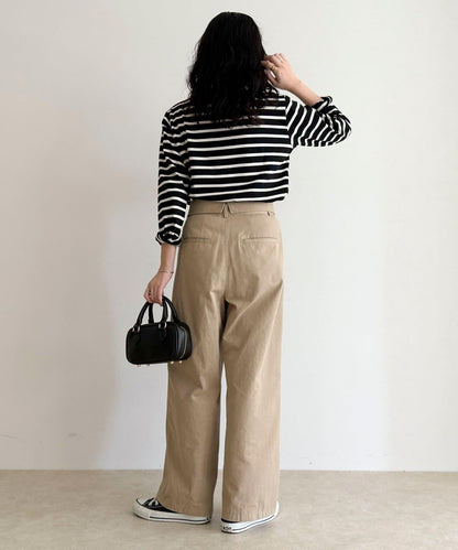 簡約條紋長袖T恤