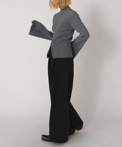 2WAY喇叭袖針織衫