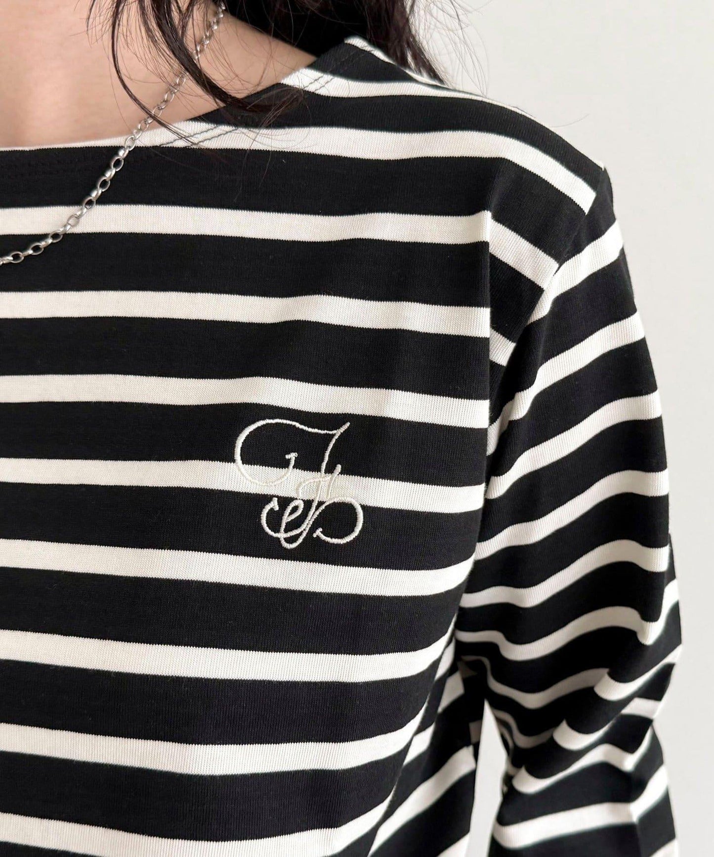 簡約條紋長袖T恤