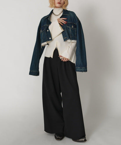 2WAY喇叭袖針織衫