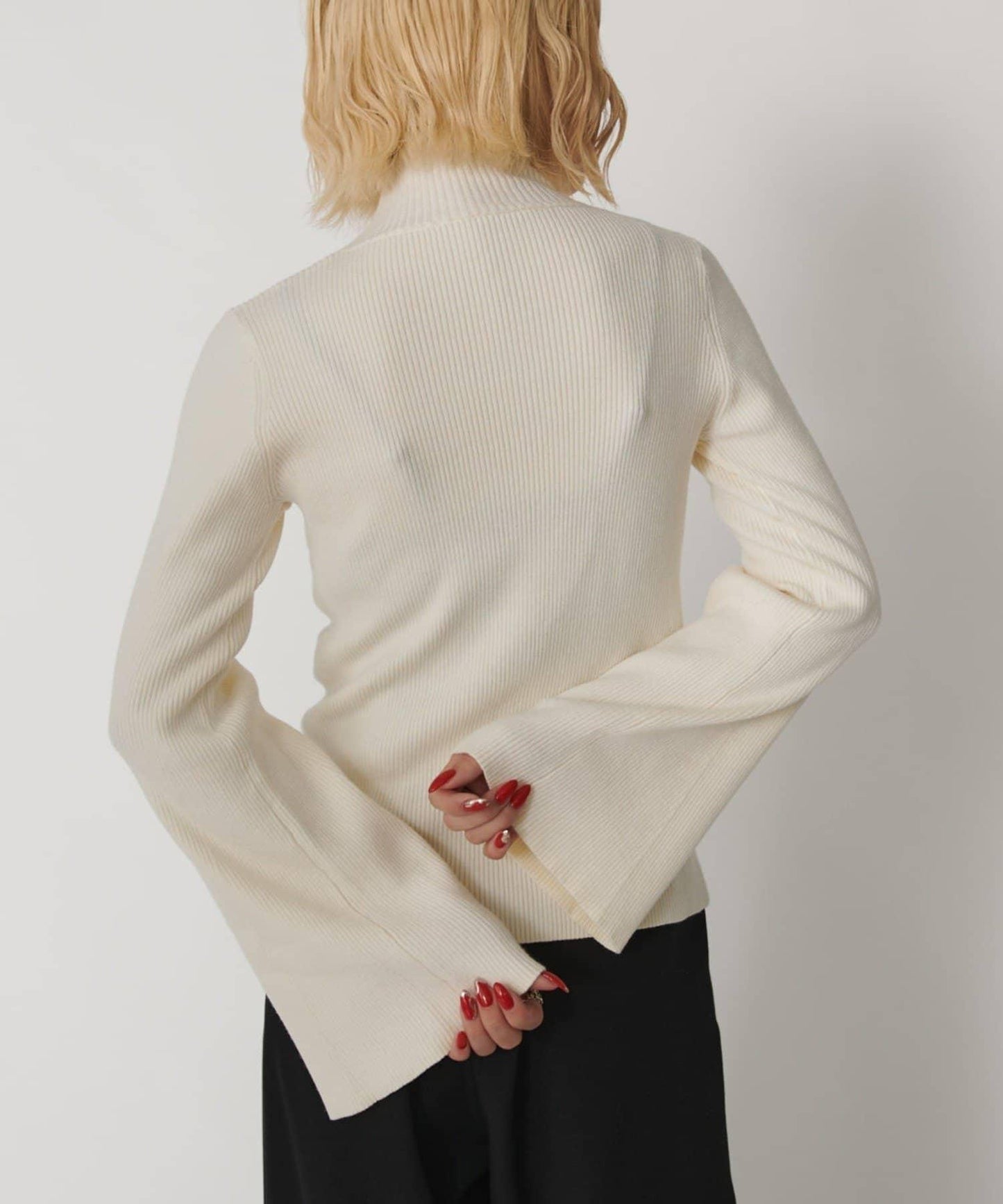 2WAY喇叭袖針織衫