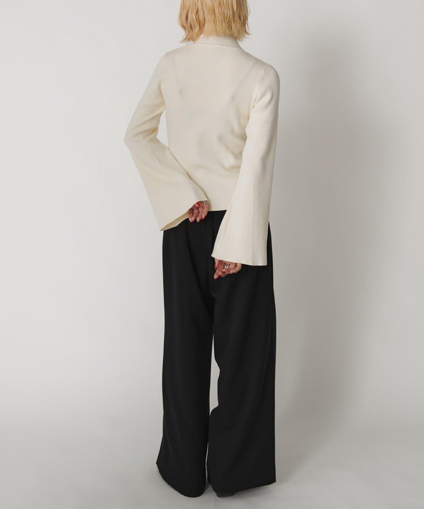 2WAY喇叭袖針織衫