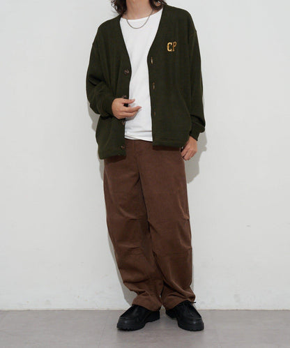 寬鬆燈芯絨闊腿褲