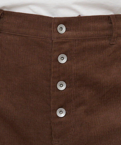 寬鬆燈芯絨闊腿褲