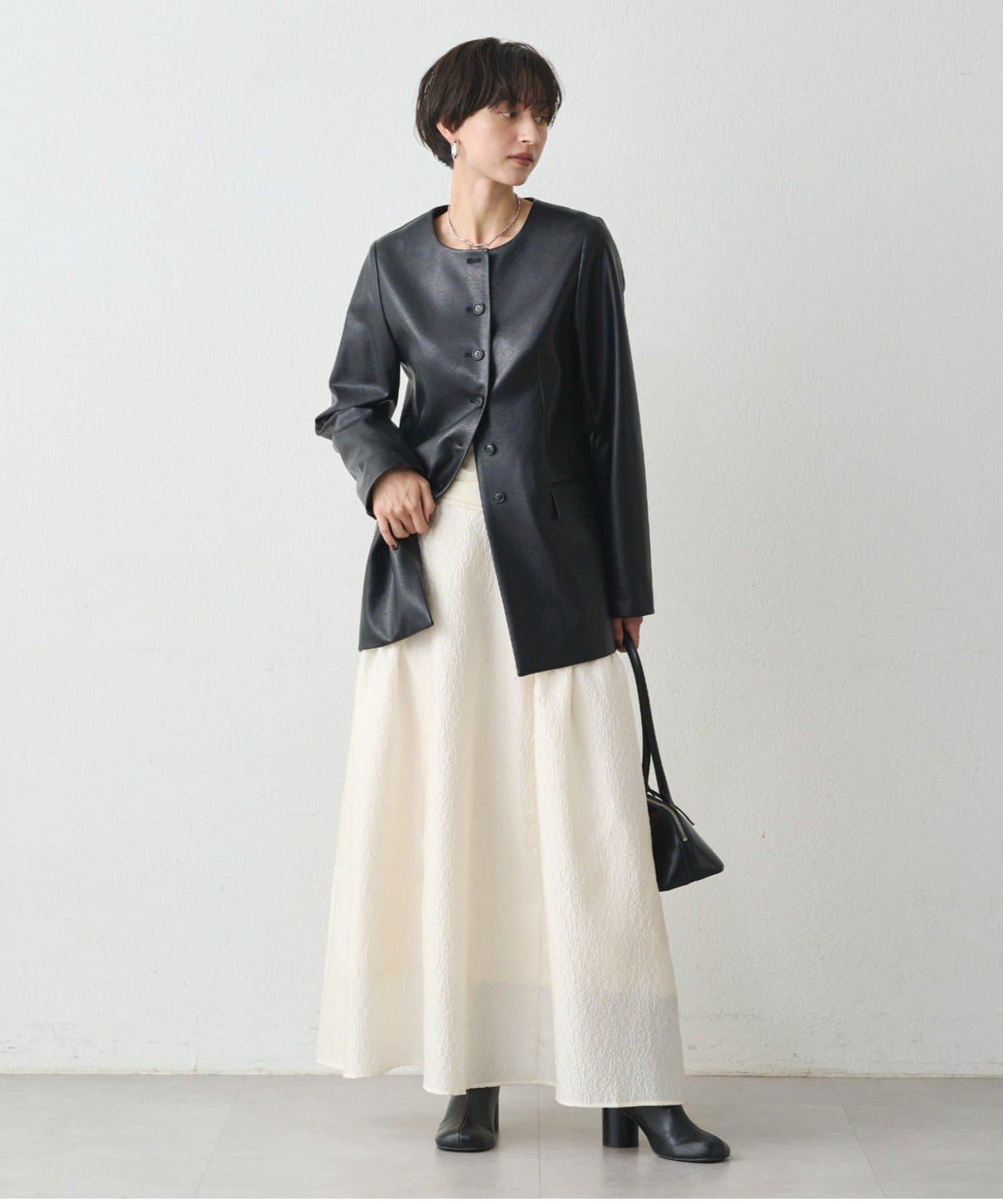 Loungedress 壓紋傘擺 半身裙