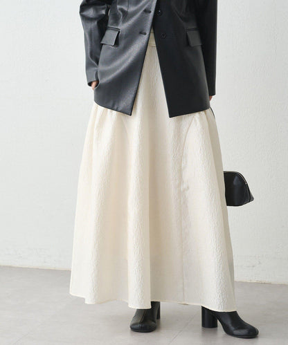 Loungedress 壓紋傘擺 半身裙