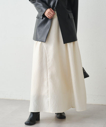 Loungedress 壓紋傘擺 半身裙