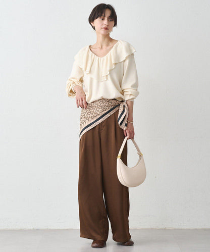 荷葉邊領針織衫