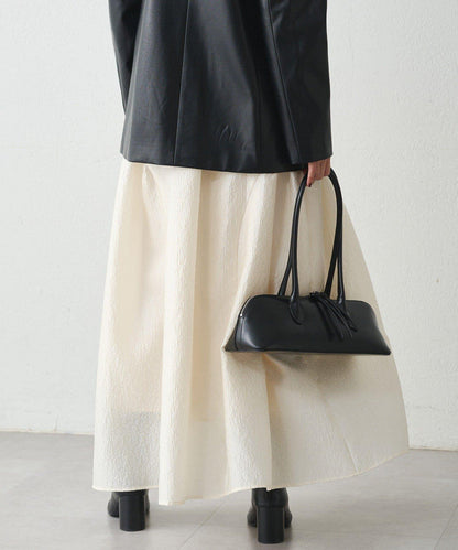 Loungedress 壓紋傘擺 半身裙