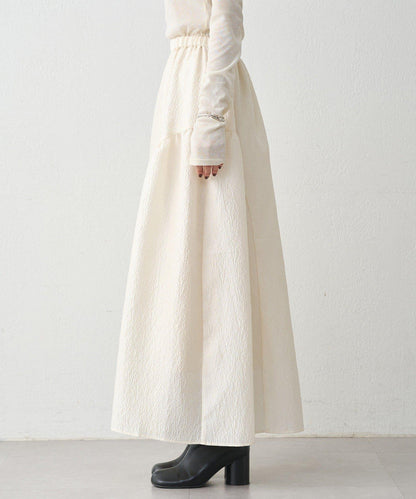 Loungedress 壓紋傘擺 半身裙