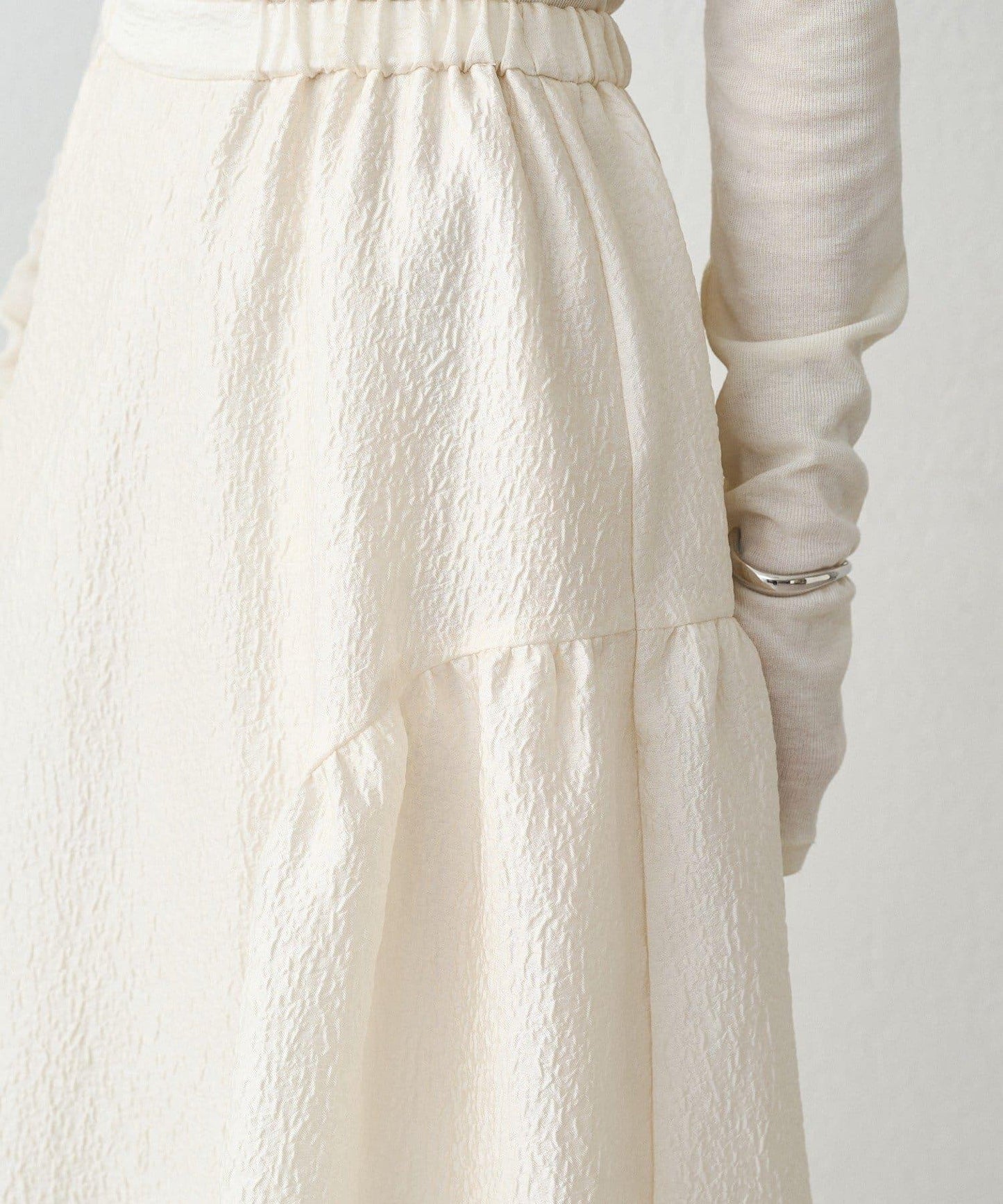 Loungedress 壓紋傘擺 半身裙