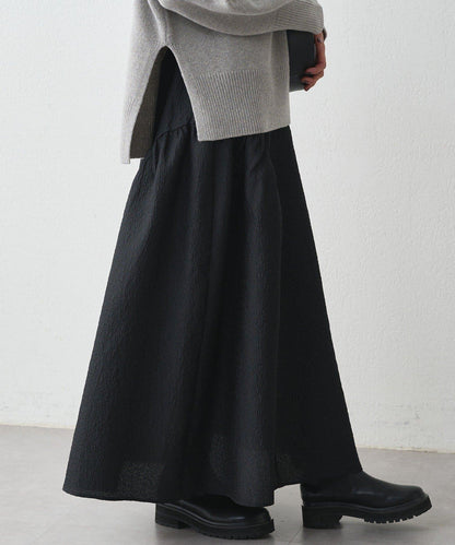 Loungedress 壓紋傘擺 半身裙