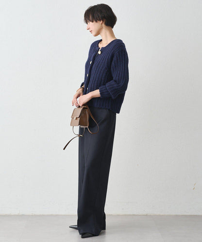 金色紐釦針織開衫