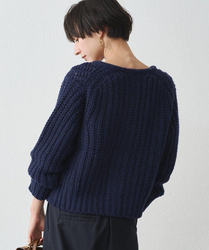 金色紐釦針織開衫