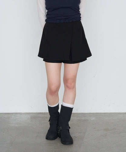 【RAY CASSIN】開衩疊穿半身裙褲
