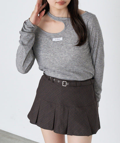 設計感透視長袖T恤