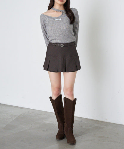 設計感透視長袖T恤