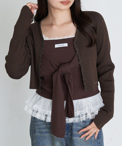 【Ray Cassin】簡約紐釦針織開衫