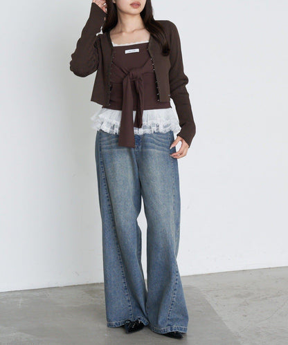 【Ray Cassin】簡約紐釦針織開衫