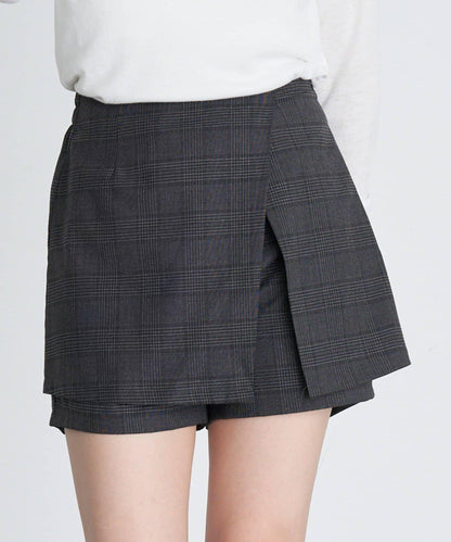 【RAY CASSIN】開衩疊穿半身裙褲