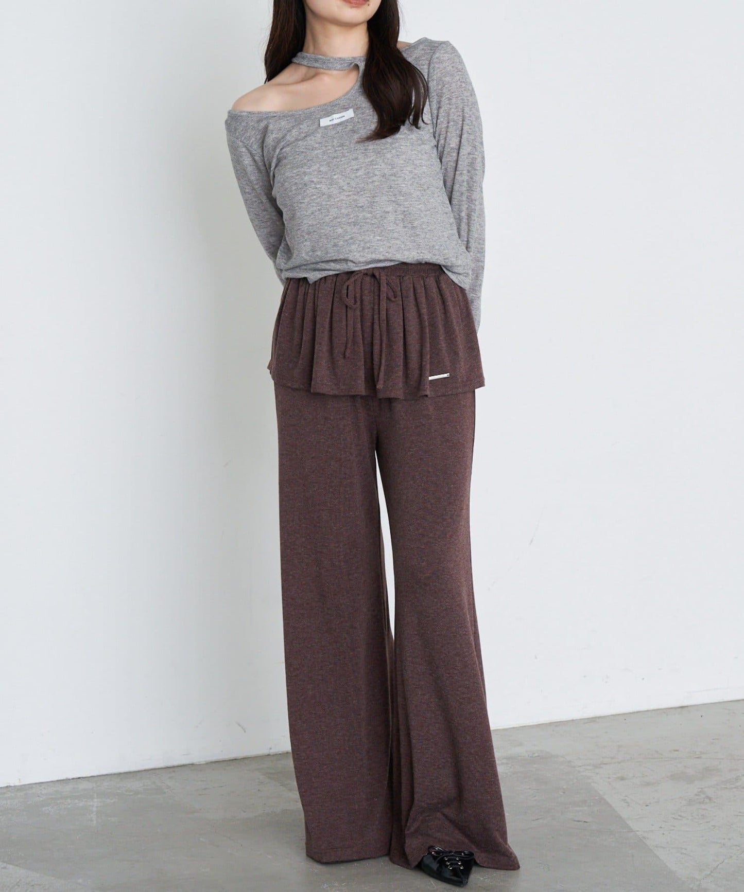 設計感透視長袖T恤