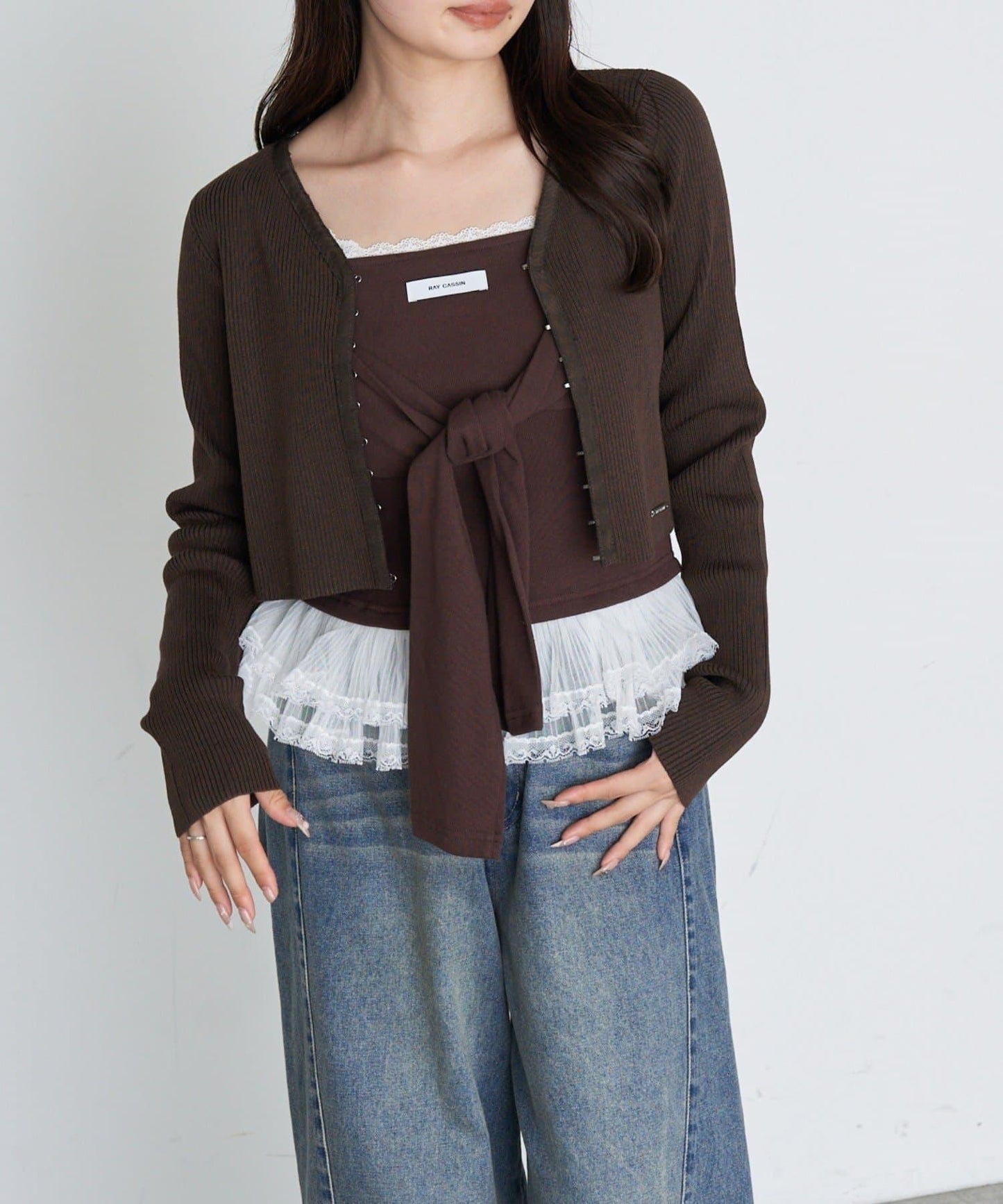 【Ray Cassin】簡約紐釦針織開衫