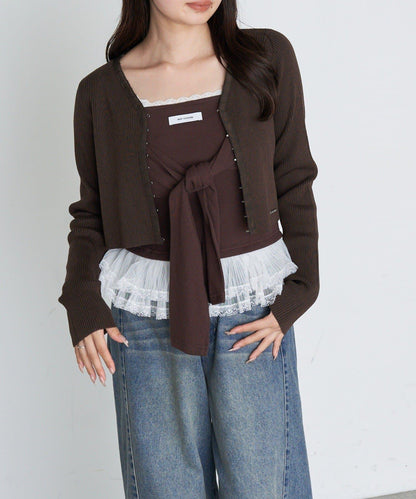 【Ray Cassin】簡約紐釦針織開衫