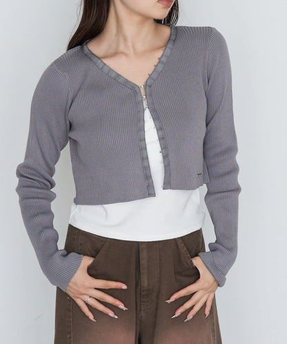 【Ray Cassin】簡約紐釦針織開衫