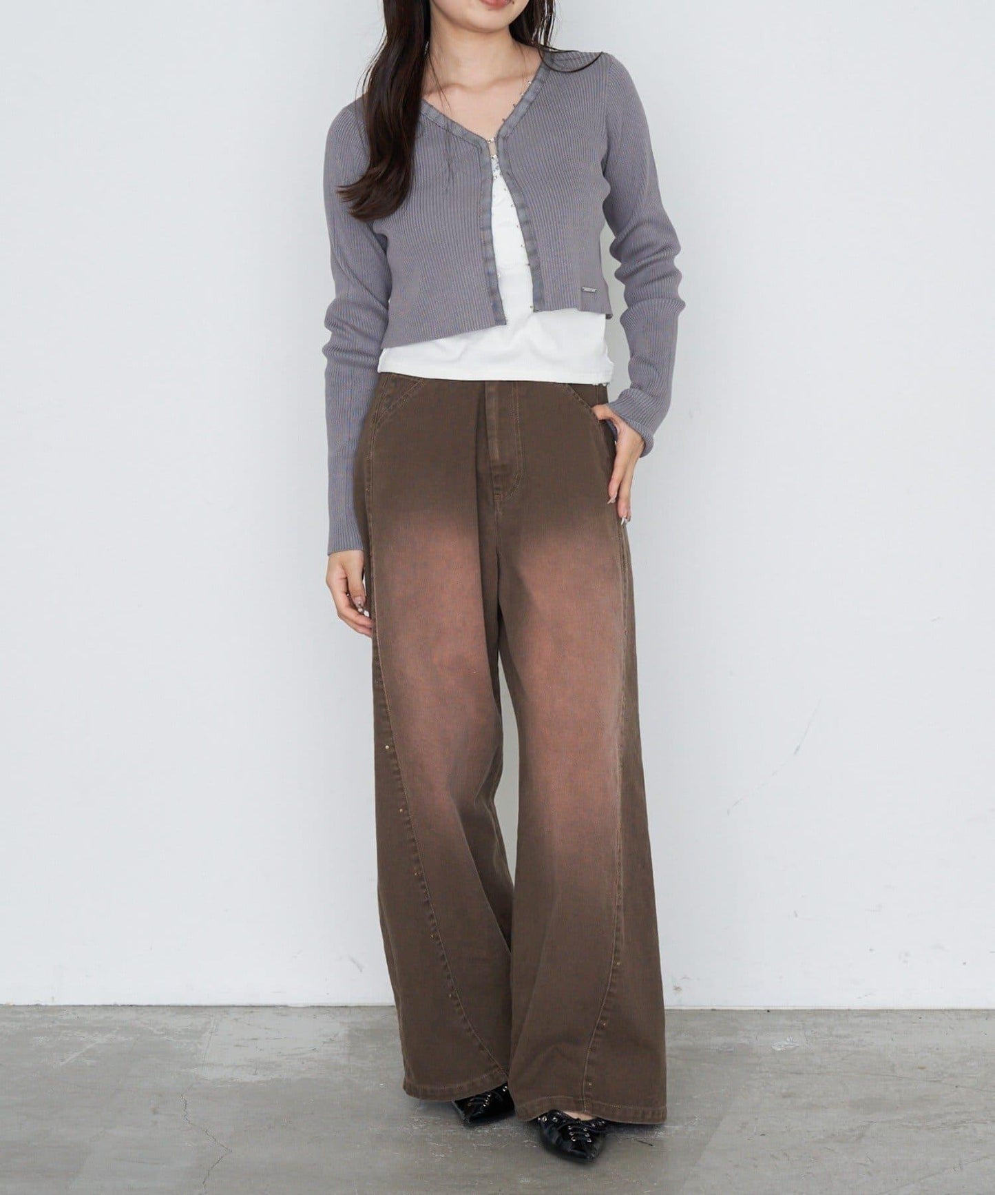 【Ray Cassin】簡約紐釦針織開衫