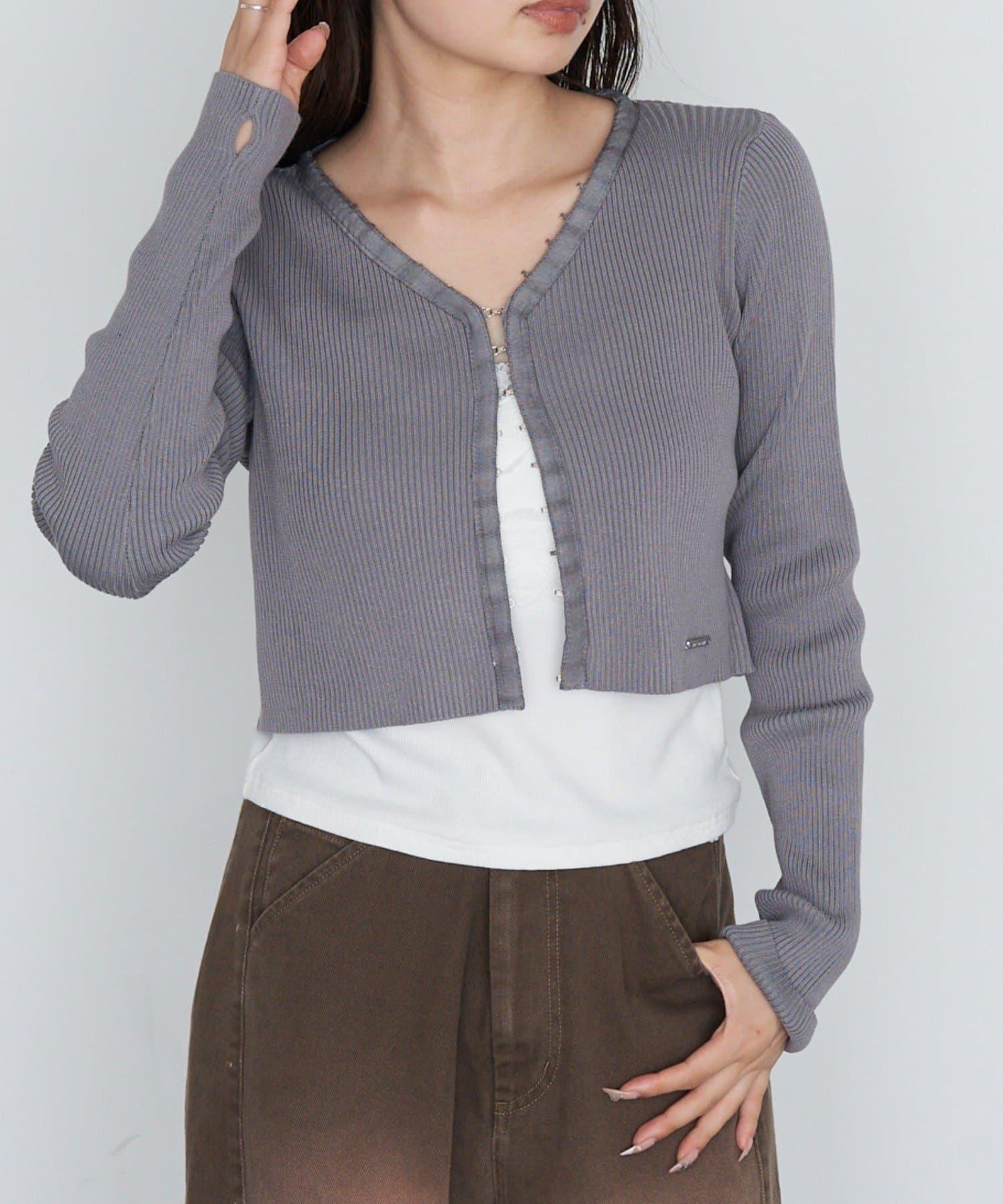 【Ray Cassin】簡約紐釦針織開衫