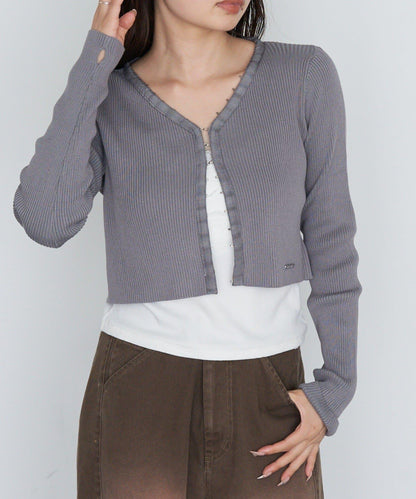 【Ray Cassin】簡約紐釦針織開衫