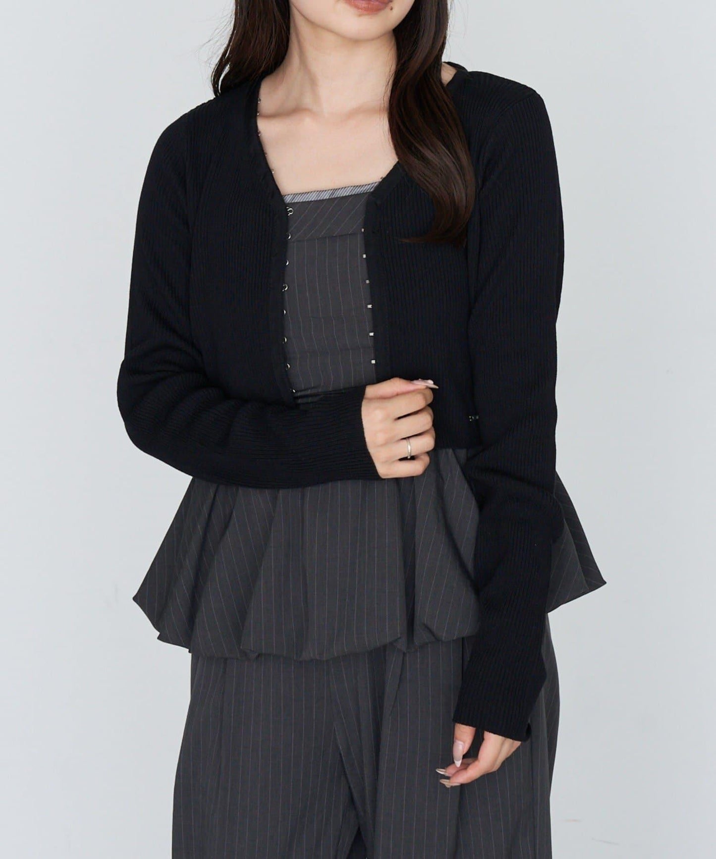 【Ray Cassin】簡約紐釦針織開衫