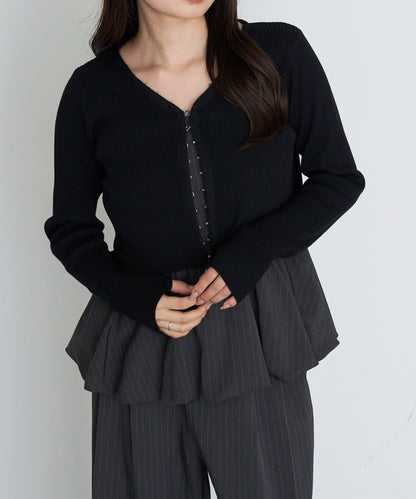 【Ray Cassin】簡約紐釦針織開衫