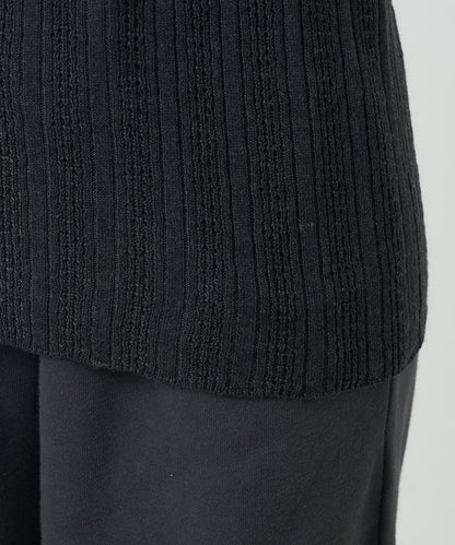 羅紋針織亨利領毛衣