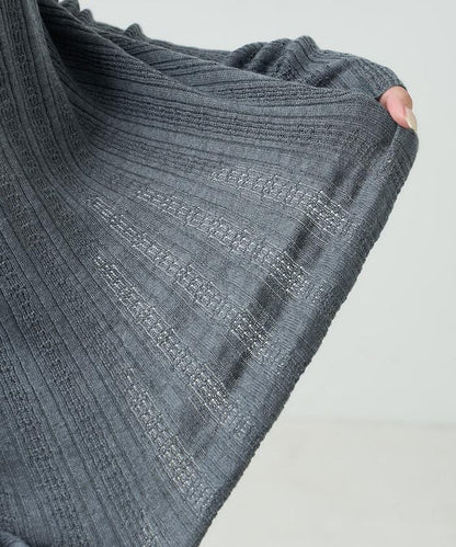 羅紋針織亨利領毛衣