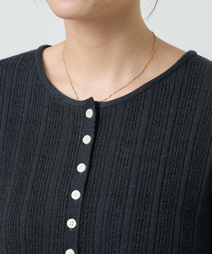 羅紋針織亨利領毛衣