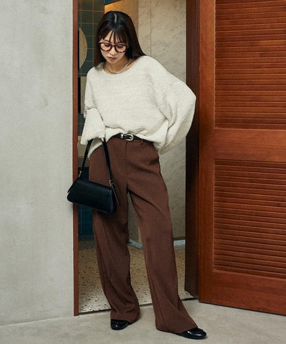 亮片羽毛寬鬆針織衫