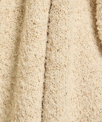 亮片羽毛寬鬆針織衫