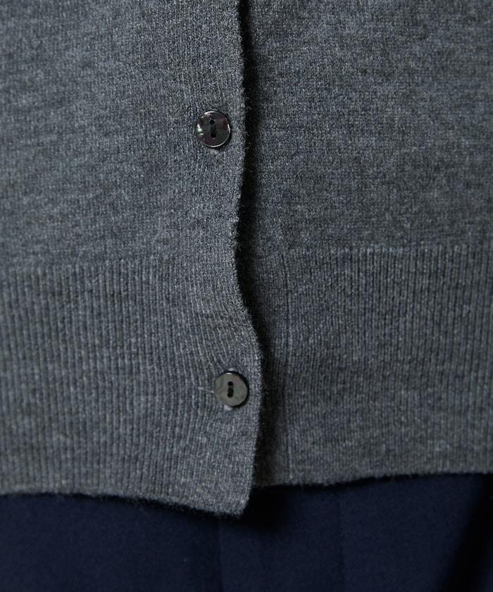 荷葉邊藝術圓領針織開衫