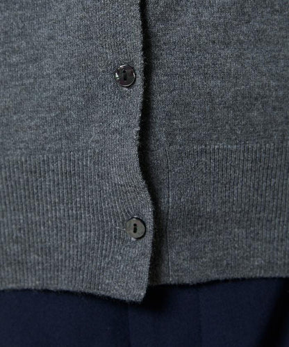 荷葉邊藝術圓領針織開衫