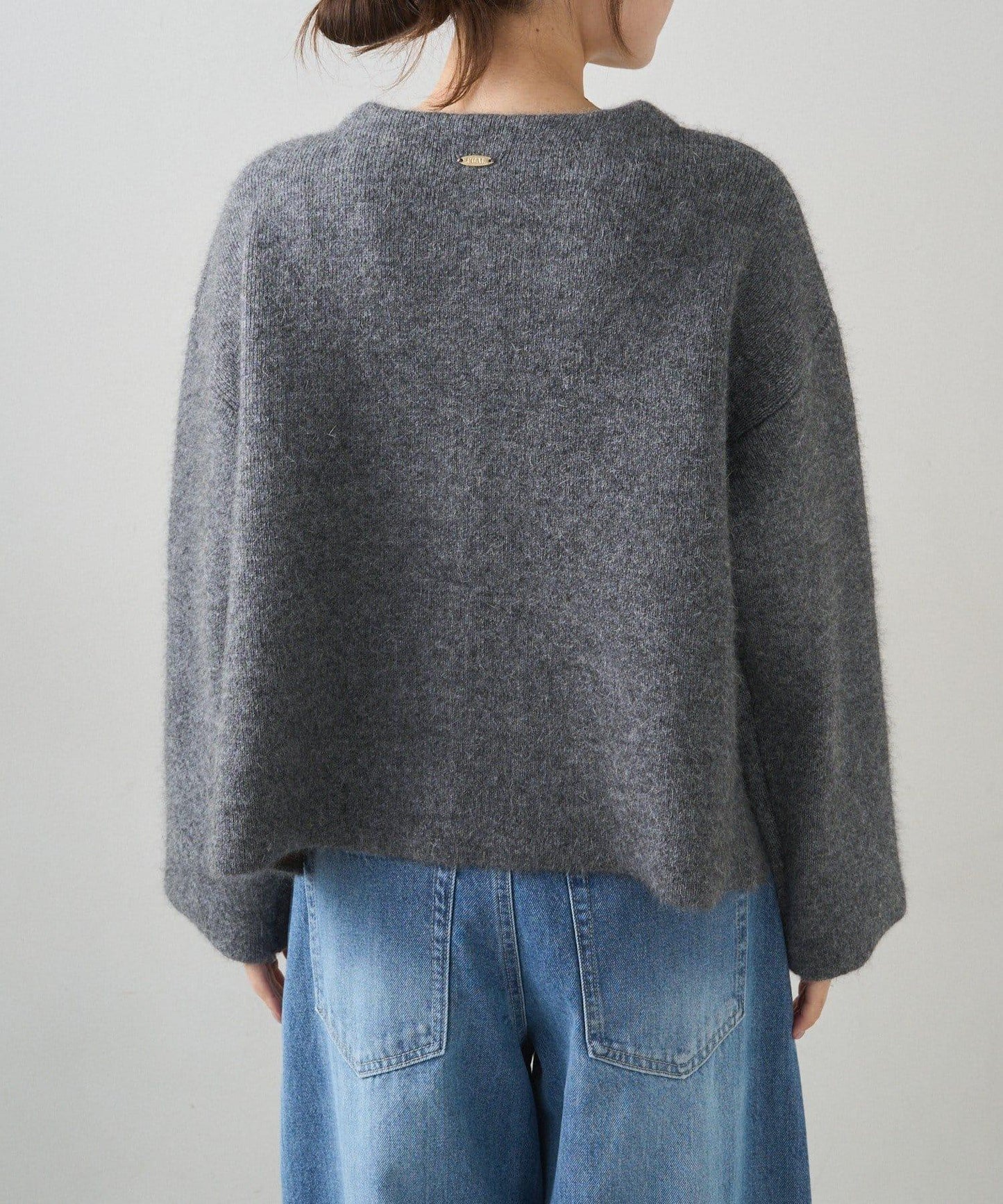 雙面針織無領夾克